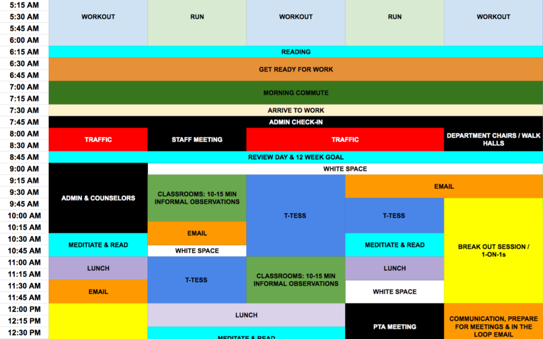 Time Blocking Template